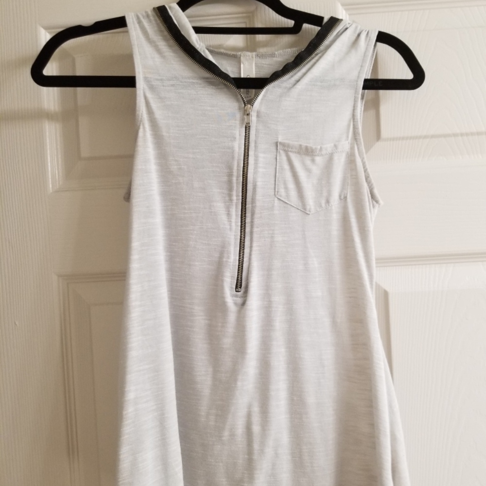 1/2 Zip Tank with Hoodie